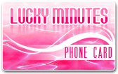 Lucky+Minutes Calling Card