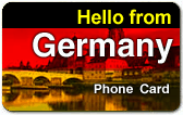Hello+from+Germany Calling Card