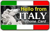 Hello+from+Italy Calling Card